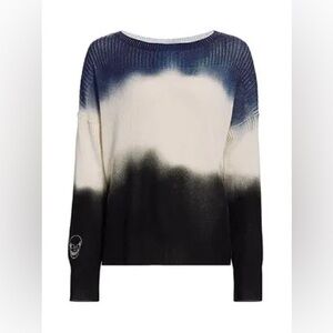 Skull Cashmere Zane Soft Cozy Dip Dye Crewneck Sweater.
